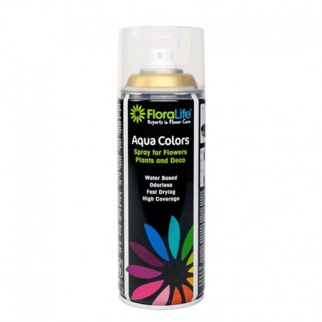 Spray Aqua Color 400ml Oro Metalico