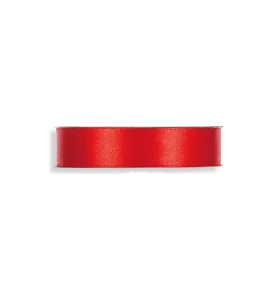 Cinta de raso doble rojo profundo, 38 mm 1,5in de ancho Se vende por metro  -  España