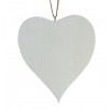 Corazón Madera Blanco 18 cm