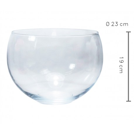 Pecera Cristal ↕19 x Ø23 cm
