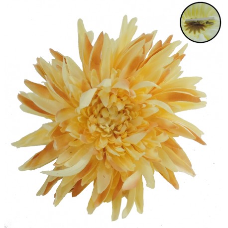 Cabeza de Crisantemo Ø16 cm Clip Trigo