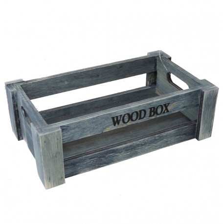 Caja Madera "Wood Box" Azul 22x12