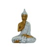 Buda Thai ↨18x12.5x6 cm Plata/Dorado