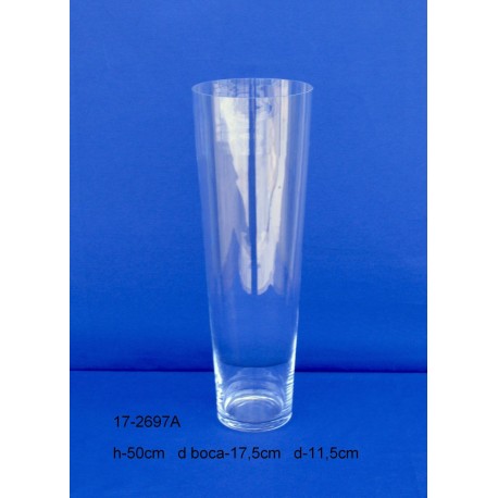 Cono Cristal H.50 D.Boca 17,5 D.11,5 cm